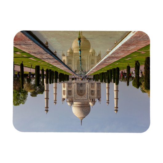 Das Taj Mahal in Indien Magneet (Horizontaal)