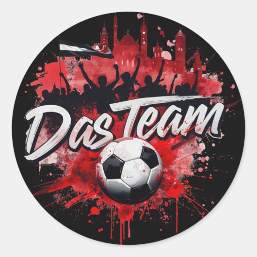 Das Team - de bijnaam van het Oostenrijkse team Ronde Sticker (Voorkant)