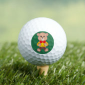 Das Teddybär mit Fliege op Groen Golfballen (Insitu Shirt)