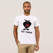 Das Turnip (turnip, hamer/sikkel, en snor) T-shirt (Voorkant volledig)