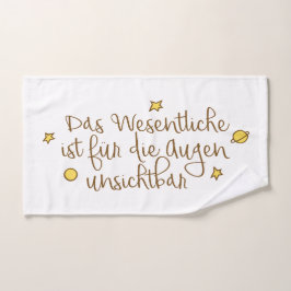 Das Wesentliche ist für die Augen unsichtbar Bad Handdoek