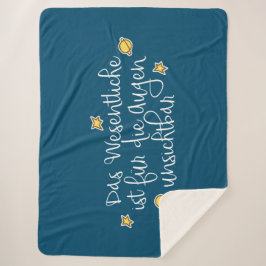 Das Wesentliche ist für die Augen unsichtbar Sherpa Deken