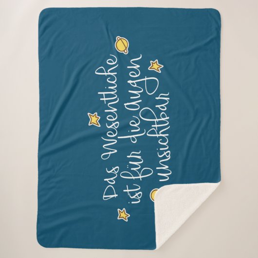 Das Wesentliche ist für die Augen unsichtbar Sherpa Deken (Voorkant)