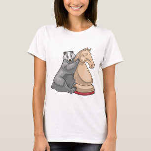 Dasbord schaakstuk Paard Schaken T-shirt