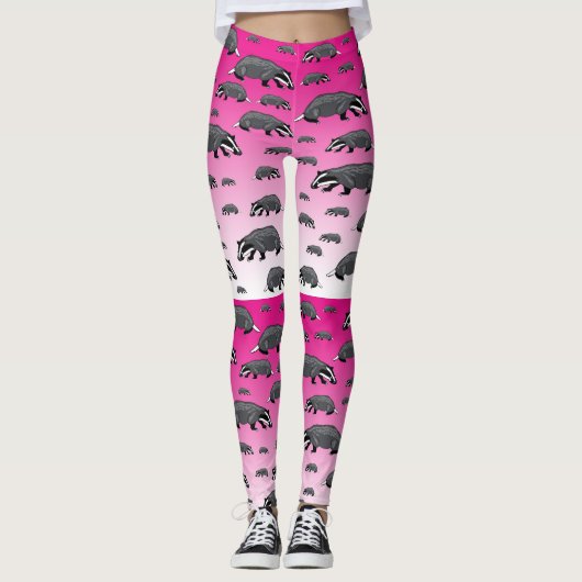 Dasbroek Roze Vervaging Leggings (Voorkant)