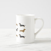 Daschund Bone-China-mok Bone China Mok (Rechts)
