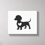Daschund       canvas afdruk (Voorkant)