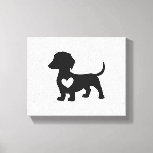 Daschund       canvas afdruk (Voorkant)