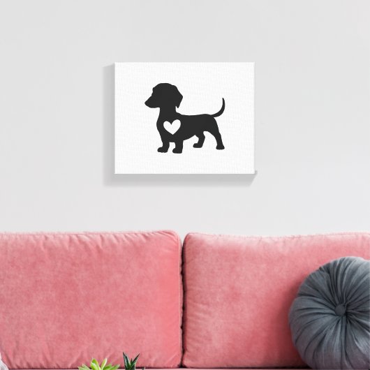 Daschund       canvas afdruk (Insitu (Woonkamer))