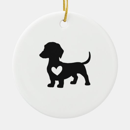 Daschund Copy Copy Copy Copy Copy Copy Keramisch Ornament (Voorkant)