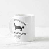 Daschund Dad Dog papa Koffiemok (Voorkant links)