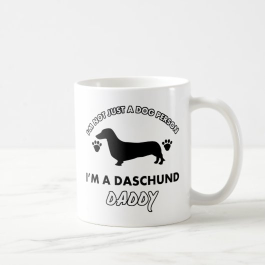 Daschund Dad Dog papa Koffiemok (Rechts)
