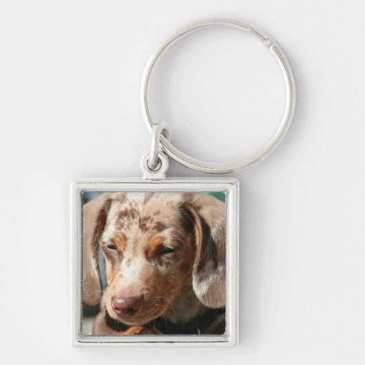 Daschund Dog Sleutelhanger (Voorkant)