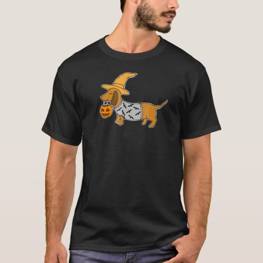 Daschund Halloween Shirt (Voorkant)