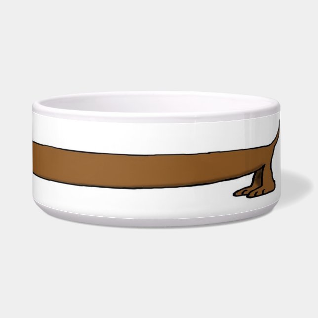 Daschund-hondengerecht Voerbakje (Rechts)