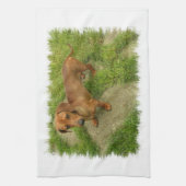 Daschund Kitchen Towel Theedoek (Verticaal)