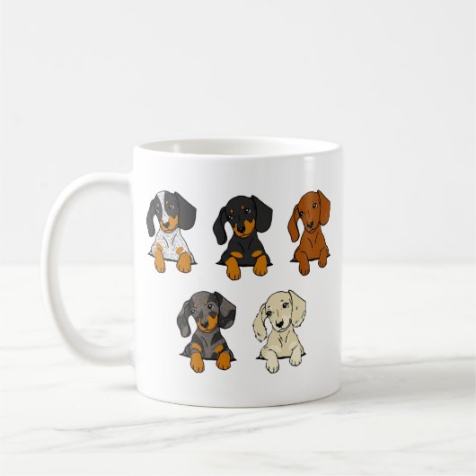 Daschund Koffiemok (Links)