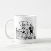 Daschund Koffiemok (Links)