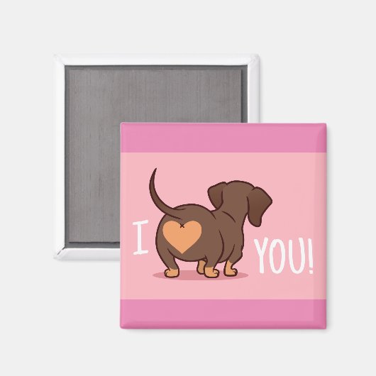Daschund Magnet (Voorkant / Achterkant)
