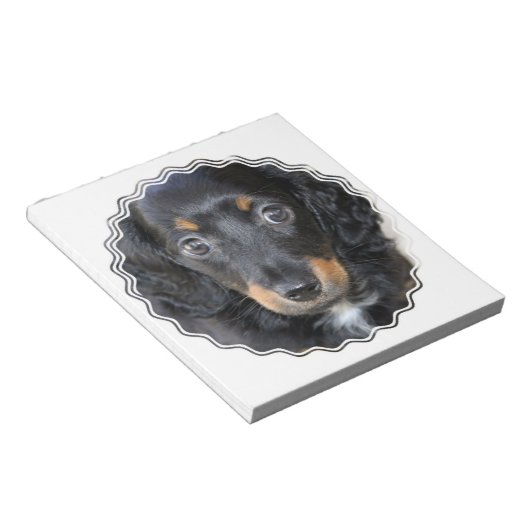 Daschund Puppy Dog Notitieblok (Schuin)