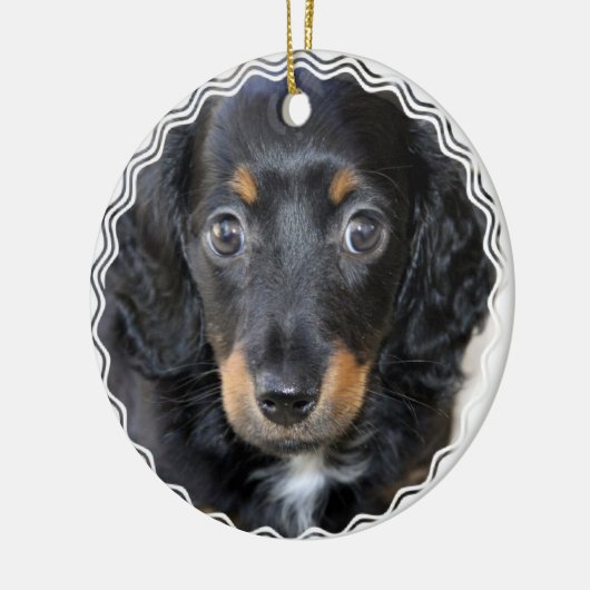 Daschund Puppy Dog Ornament (Links)