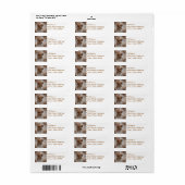 Daschund Rescue Mailing Label (Full Sheet)
