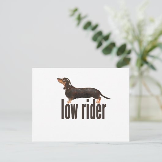 Daschund Sause Dog Briefkaart (Staand voorkant)