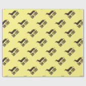Daschund Sause Dog Cadeaupapier (Vlak)