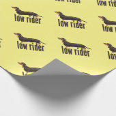 Daschund Sause Dog Cadeaupapier (Hoek)