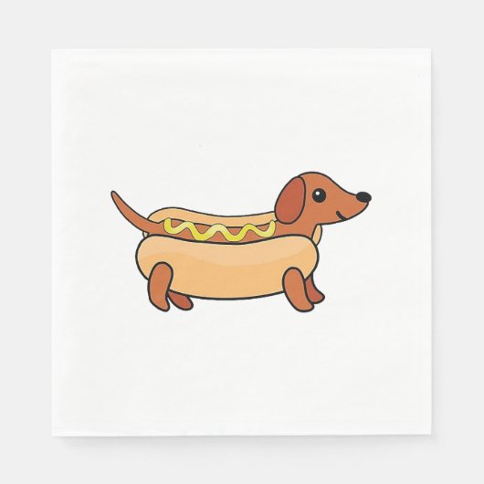 Daschund Servet (Voorkant)