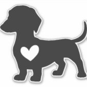 Daschund       sticker (Voorkant)