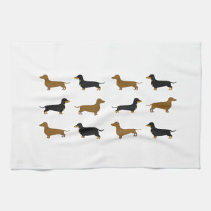 Daschund Theedoek