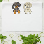 Daschund Theedoek (Gevouwen)