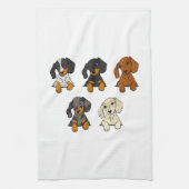 Daschund Theedoek (Verticaal)