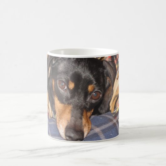 Daschund Weener Dog face Koffiemok (Center)