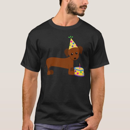 DaschundBDay T-shirt (Voorkant)
