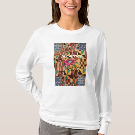 DASCOTT Mijn Africa White long hoeve T-shirt (Voorkant)