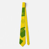 Dasdas St. Patrick's Day Kabouterhoed Geel Stropdas (Voorkant)