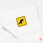 Dasdorschuiversticker van de honingdas vierkante sticker (Envelop)
