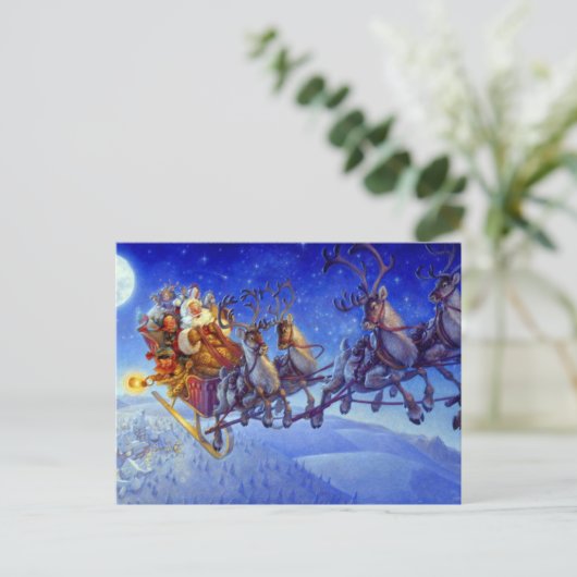 Dash Away De hele kerst weg Feestdagenkaart (Staand voorkant)