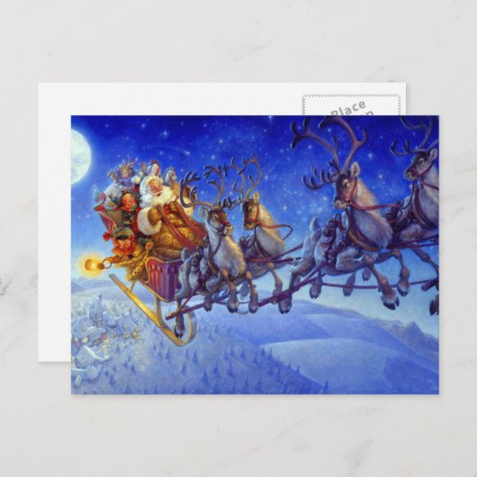 Dash Away De hele kerst weg Feestdagenkaart (Voorkant / Achterkant)