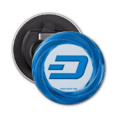 DASH Blue Ring Bottle Open Button Flesopener (Voorkant)