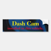 Dash Cam Bumpersticker (Voorkant)