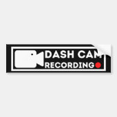 dash cam opname bumpersticker (Voorkant)