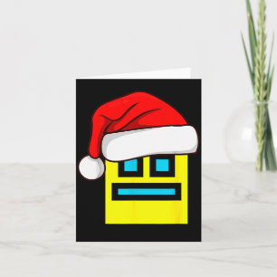 Dash Geometrie Herhaal Kerst Santa Hoed Spel Vide Kaart