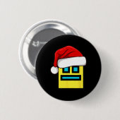 Dash Geometry Herhaal Kerstman Hat Game Video Ronde Button 5,7 Cm (Voorkant /achterkant)