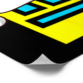 Dash Geometry Repeat Christmas Santa Hat Game Vide Poster (Hoek)