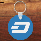 Dash Logo Symbol Cryptocurrency Coin Sleutelhanger (Voorkant)