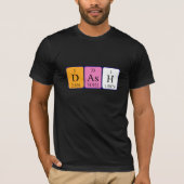 Dash periodiek table name shirt (Voorkant)