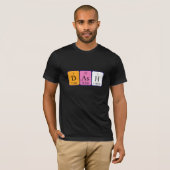 Dash periodiek table name shirt (Voorkant volledig)